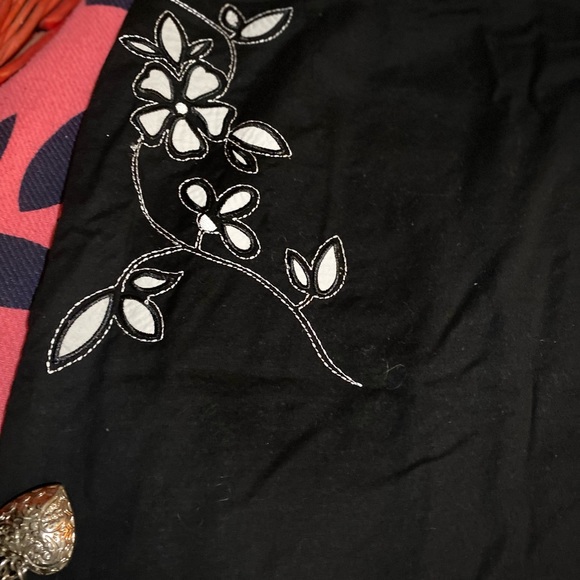 NWOT Talbots midi skirt blue w/ white slip under - Picture 5 of 8